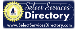 Logo for "siding installations & repairs services directory" featuring a 4-star rating and a checkmark indicating certified contractors.